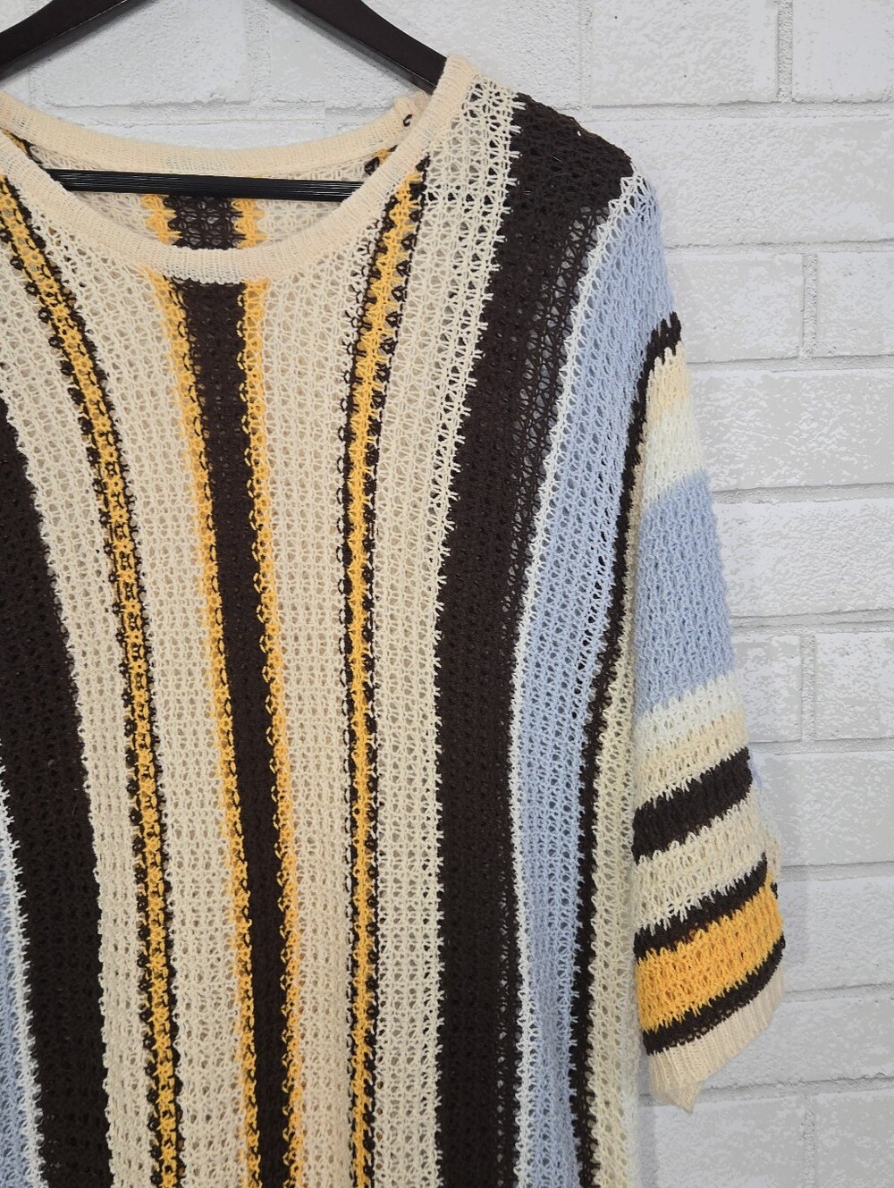 Short sleeve colorful sweater - Picture 3 of 11